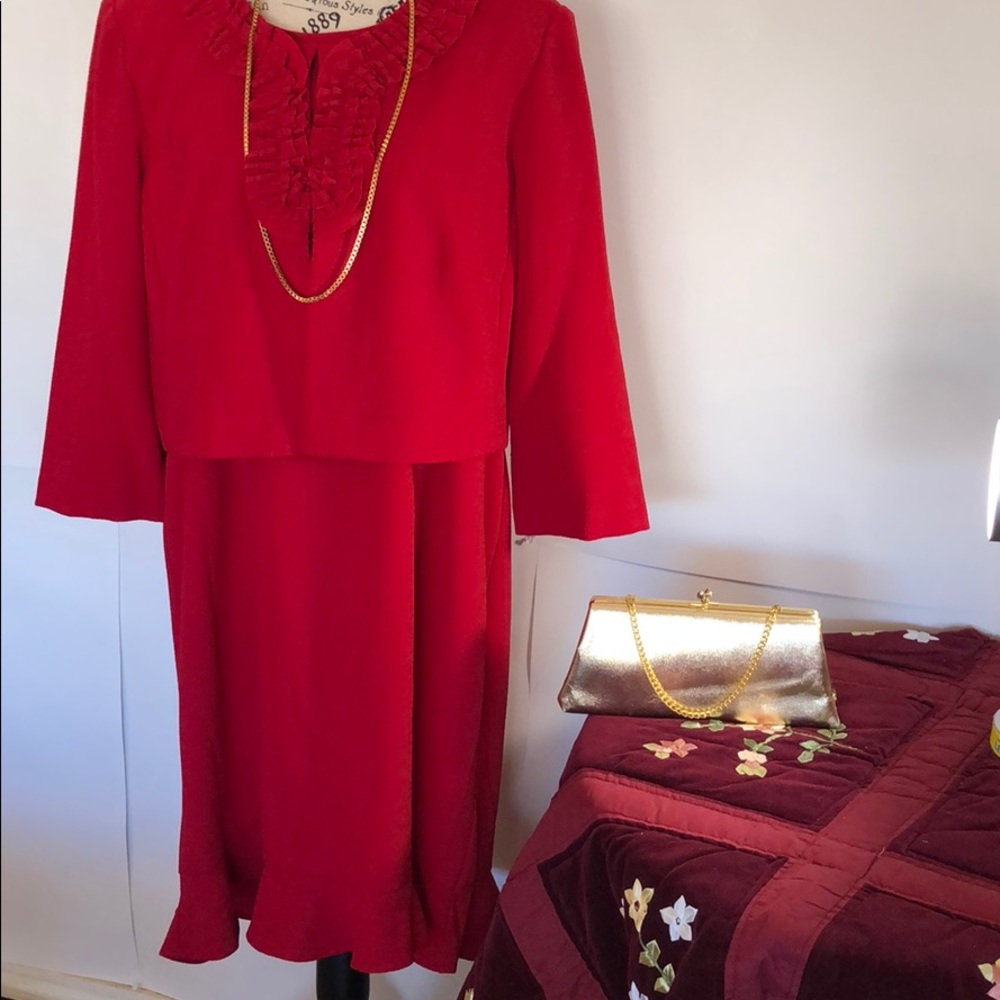 Danny & Nicole Jacket Dress with jacket or sleeveless. Beautiful for Holidays!!